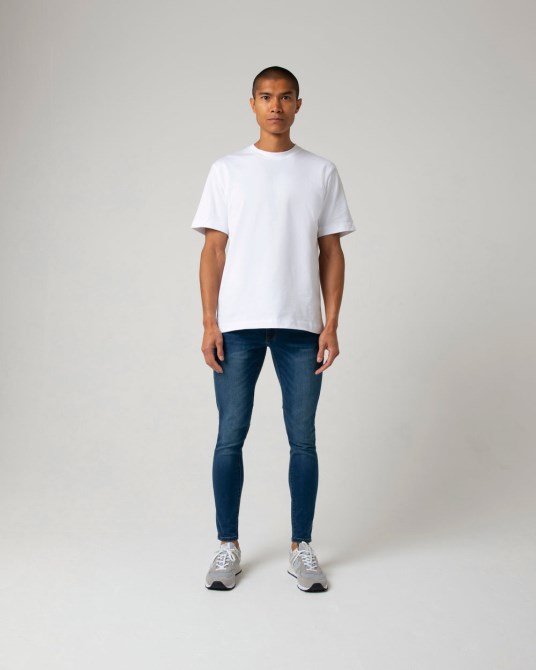 Sächsisch Skinny Hellblau Diesel Mittelblau