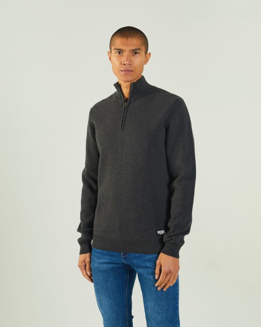 Colter Half Zip Charcoal Marl Diesel Dunkelgrau