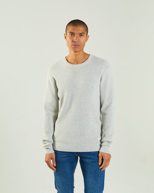 Hellgrauer Diesel Waldon Pullover Blizzard Marl