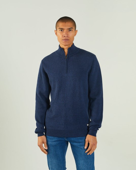 Diesel Colter Half Zip Space Marl Blue