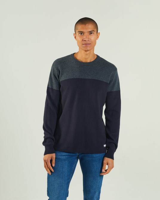 Luigi Pullover Navy/grün Diesel