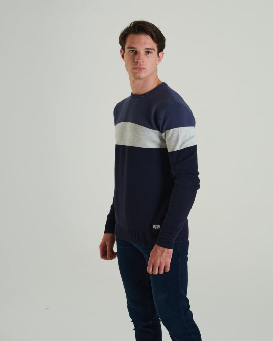Diesel Tim Pullover Stahl Indigoblau
