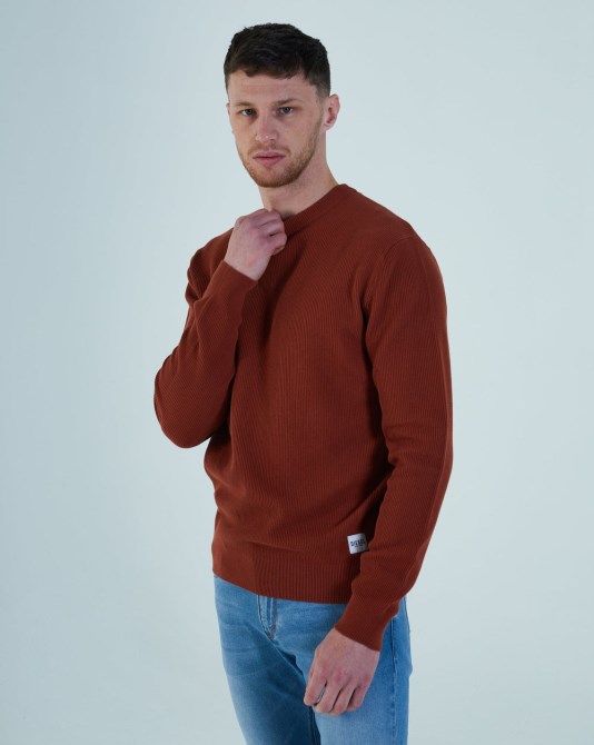 Diesel Millard Pullover Jaipur Ingwer Rot