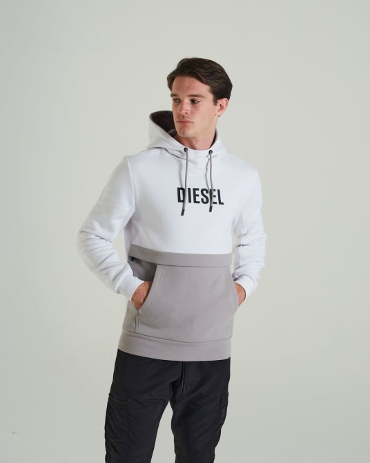Diesel Marcellus Hoodie Optik Weiß