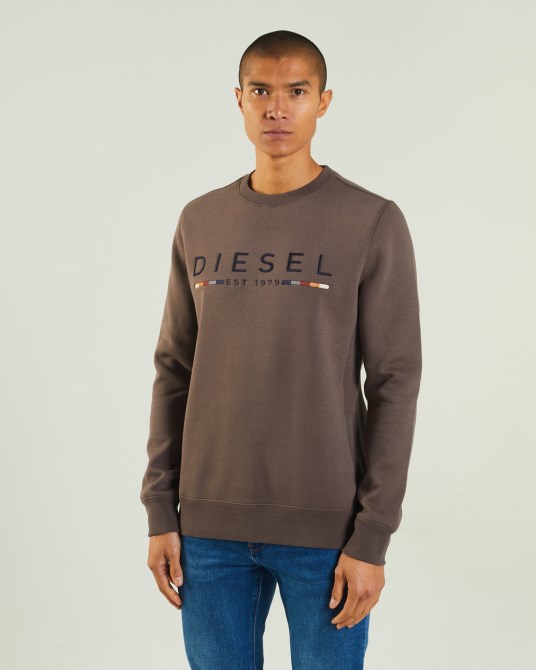 Grau Fredrick Sweatshirt Silt Stone Diesel