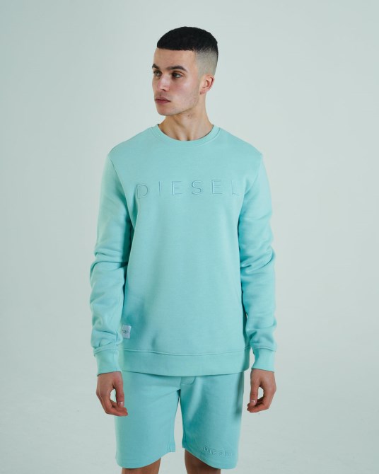 Diesel Shawn Sweatshirt Mint Eisgrün
