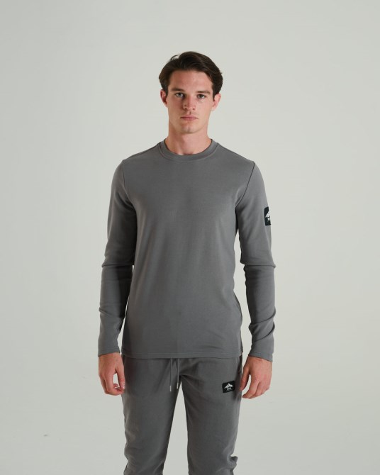 Diesel Olympia Ls Tee Felsklettern Grau