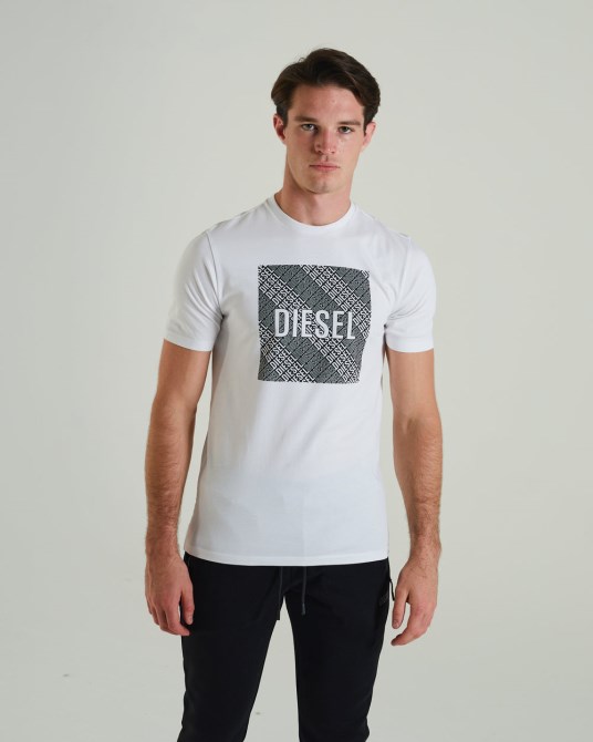 Diesel Garric Tee Optik Weiß