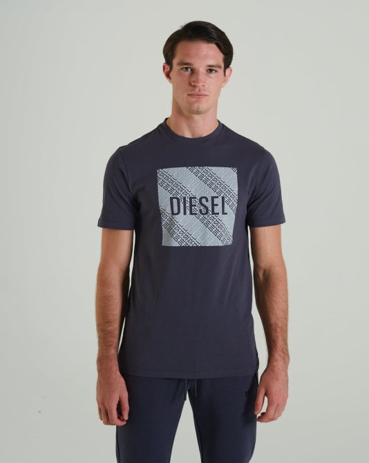 Graues Garric T-shirt Donnergrauer Diesel