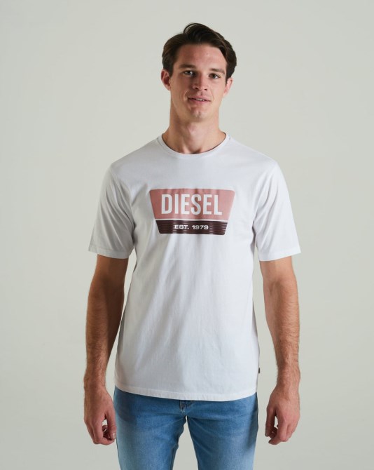 Diesel Penn Tee Taubenweiß