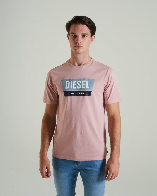 Diesel Penn Tee Kirschrosa
