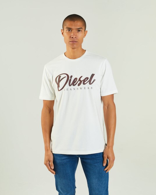 Diesel Philip T-shirt Taubenweiß