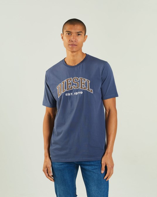Diesel Ronnie Tee Stahl Indigoblau
