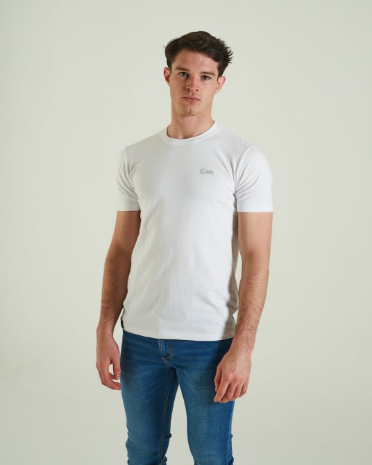 Diesel Basic Scott T-shirt Mit O-ausschnitt In Weiß