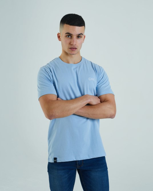 Diesel Basic Scott T-shirt Mit O-ausschnitt In Naturblau