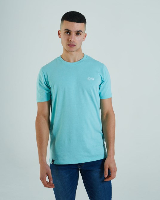 Basic Matt O-Neck Mintgrün Dieselgrün