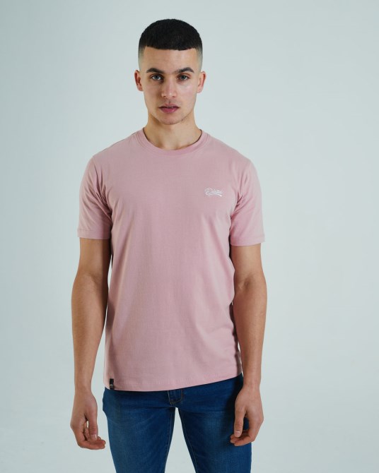 Diesel Basic Scott T-shirt Mit O-ausschnitt Kirschrosa