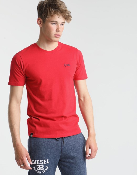 Basic Scott T-shirt Mit O-ausschnitt Jester Red Diesel