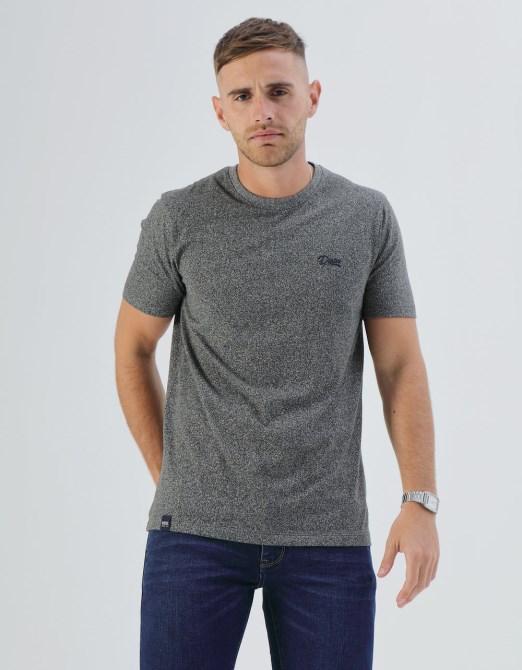 Basic T-shirt Mit O-ausschnitt In Matt Olive Night Diesel Khaki