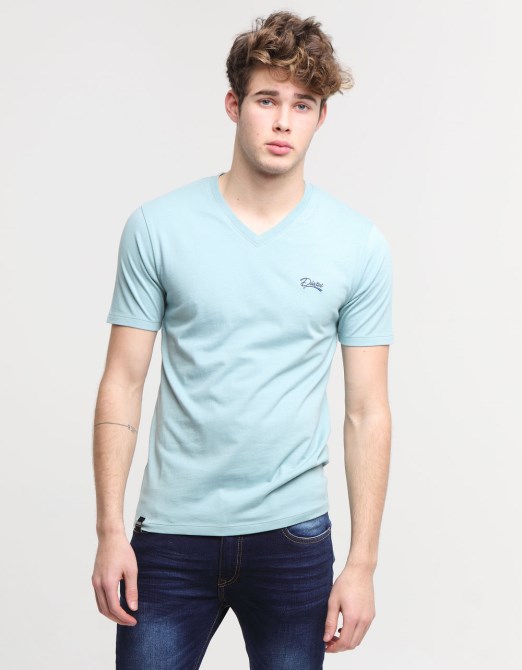Diesel Basic Scott T-shirt Mit V-ausschnitt ägäisblau
