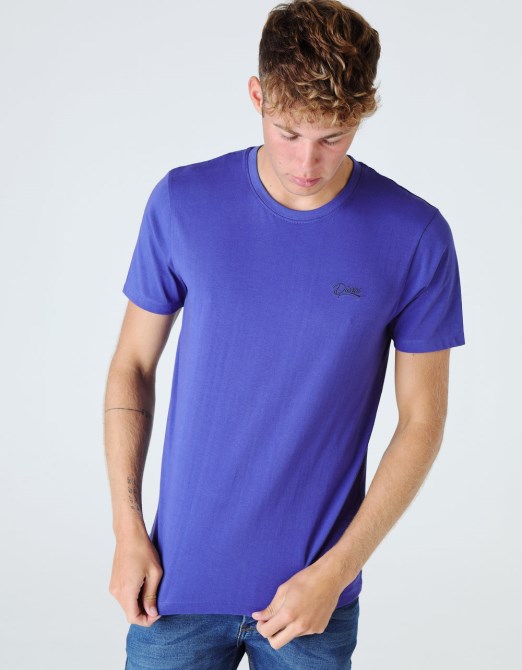 Basic Scott T-shirt Mit O-ausschnitt In Royal Diesel Blue