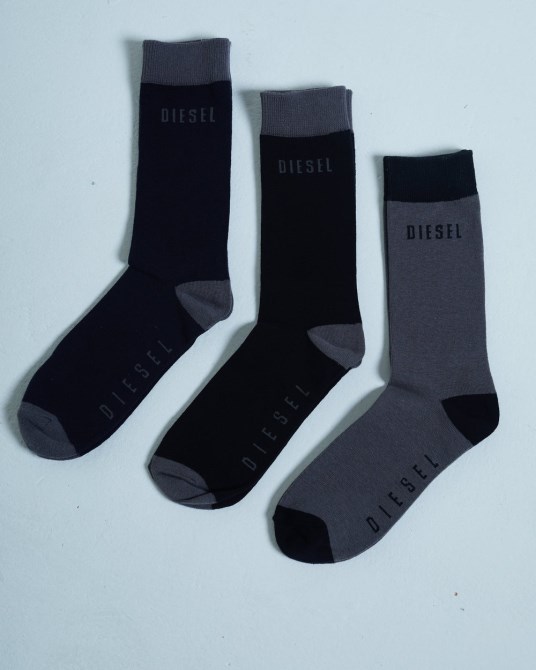 Schwarze Diesel Louis Socken 3er Pack