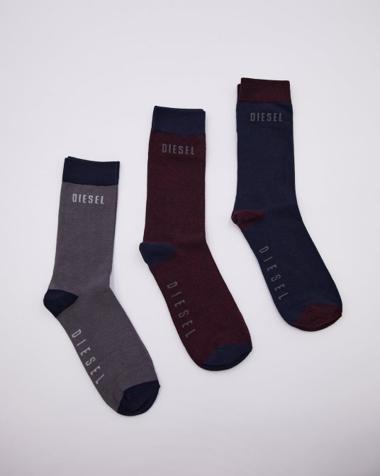 Diesel Louis 3er-Pack Socken Portwein