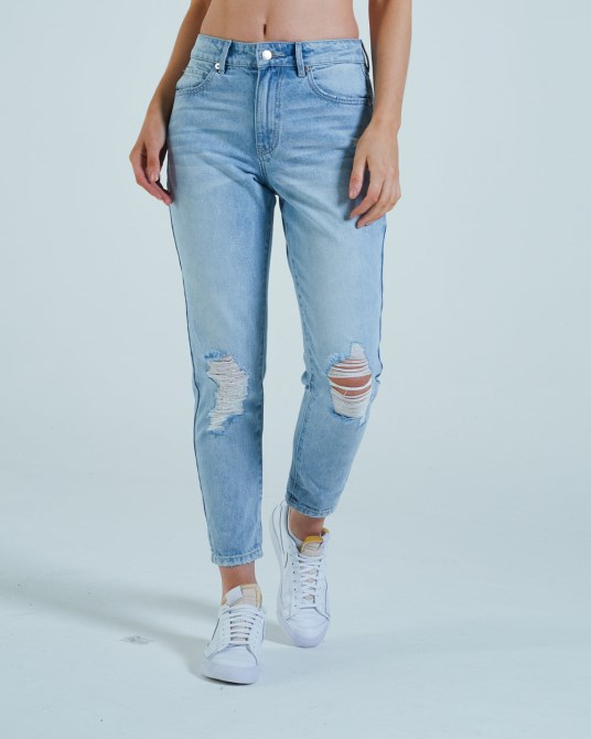 Diesel Florrie Mom Jeans Vintage Hellblau