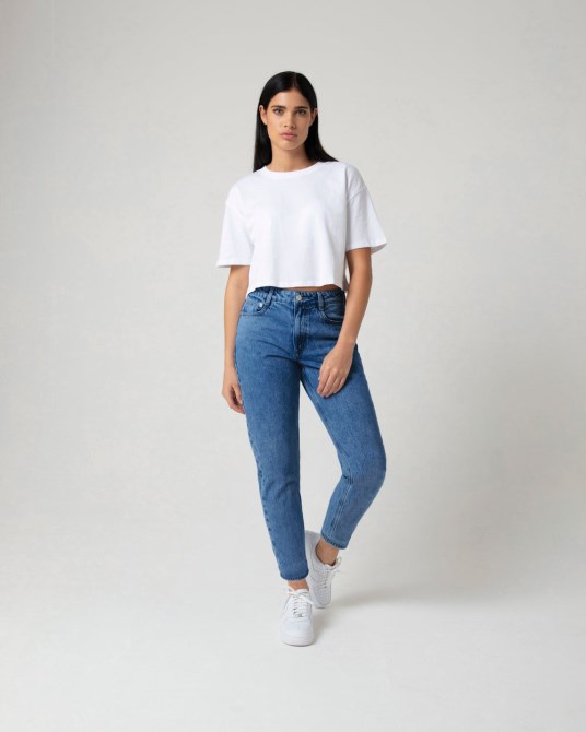 Diesel Florrie Mom Jeans Denimblau