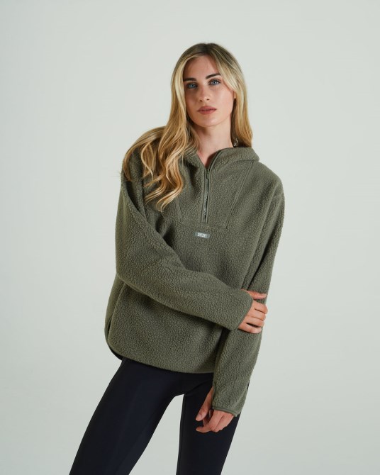 Diesel Bora Fleecehaube Olivgrün Grün