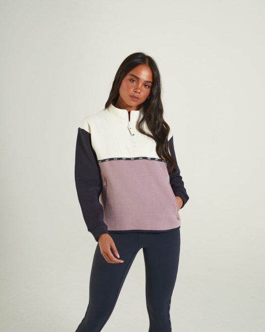 Marta Half Zip Multi Diesel Pink