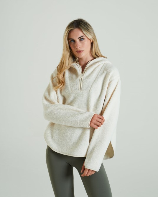 Bora-Fleece-Kapuze Golden Ivory Diesel Ivory