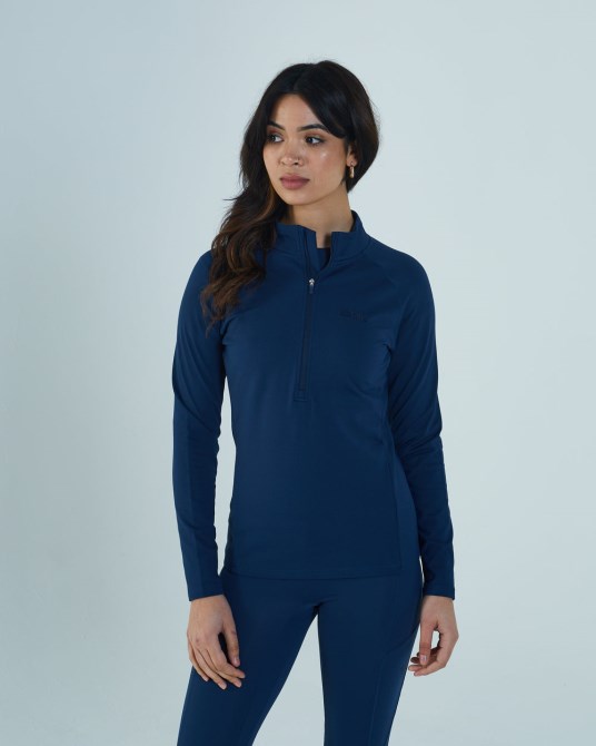 Diesel Thea Halber Reißverschluss Pfau Marineblau