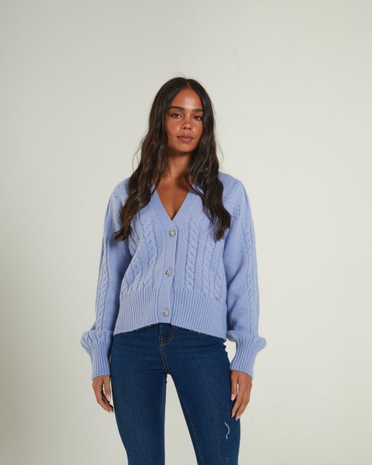 Abra Strickjacke Dunkles Dieselblau