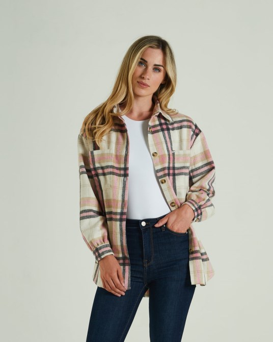 Sue Shirt Polignac Rosa Kariert Diesel