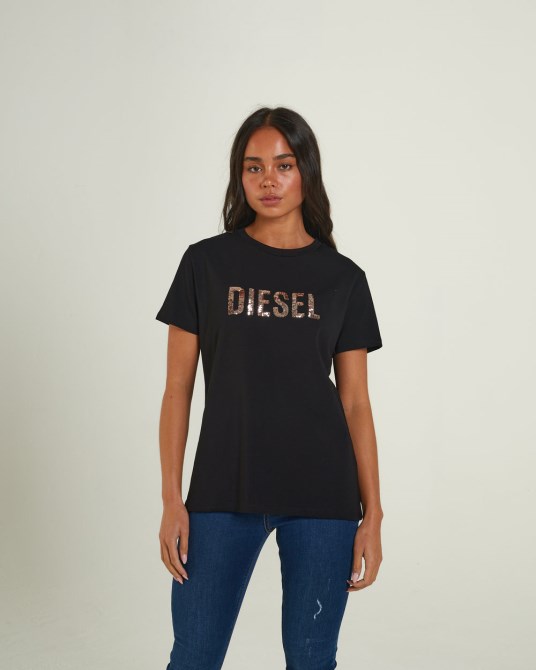 Diesel Mamie T-shirt Schwarz