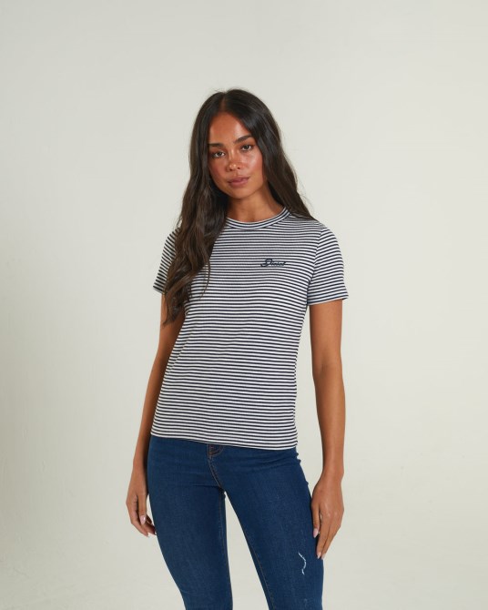 Emmeline T-shirt Blau Navy Diesel