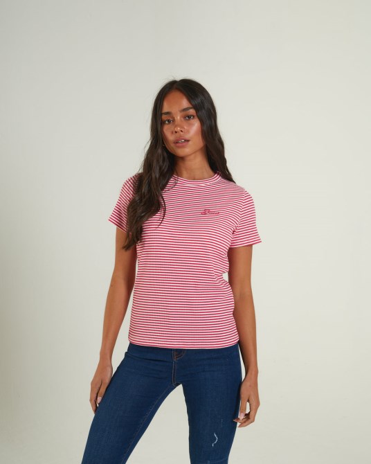 Diesel Emmeline T-shirt Flirty Fuchsia Pink