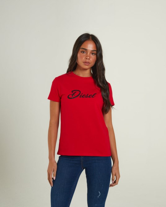 Diesel Delilah T-shirt Tangorot