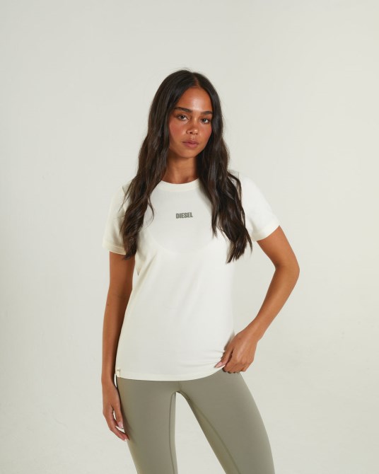Diesel Julia T-shirt Creme Elfenbein