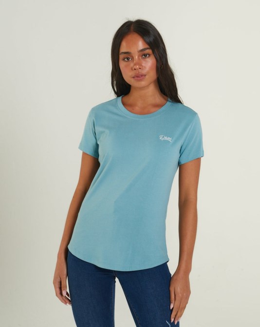 Diesel Cloda Basic Tee Meerblau
