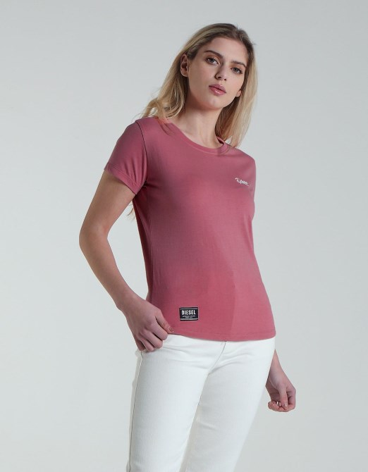 Cloda Basic T-shirt Beere Diesel Pink