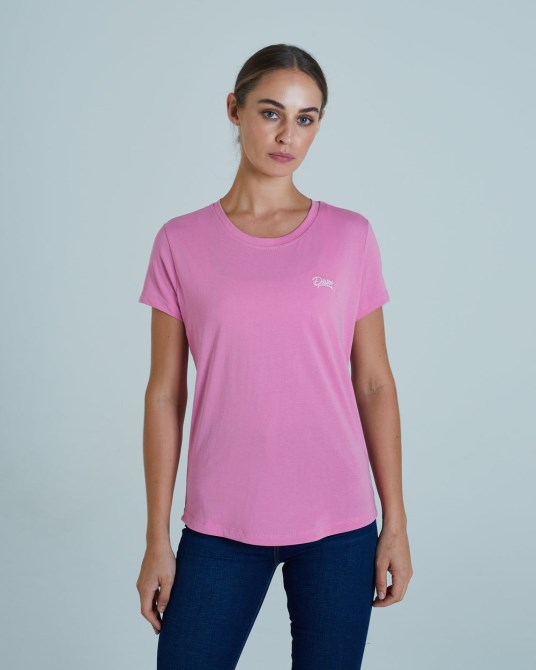 Diesel Cloda Basic T-shirt Rosa Sonnenuntergang