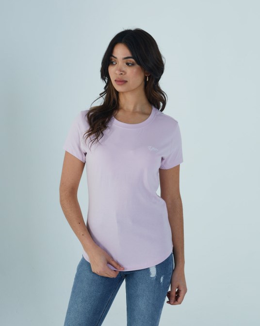 Lila Diesel Cloda Basic Tee Soft Violett