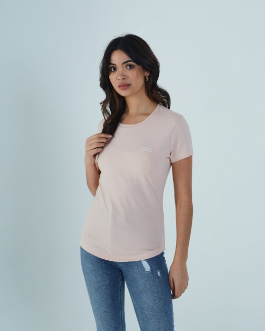 Cloda Basic Tee Hellrosa Diesel