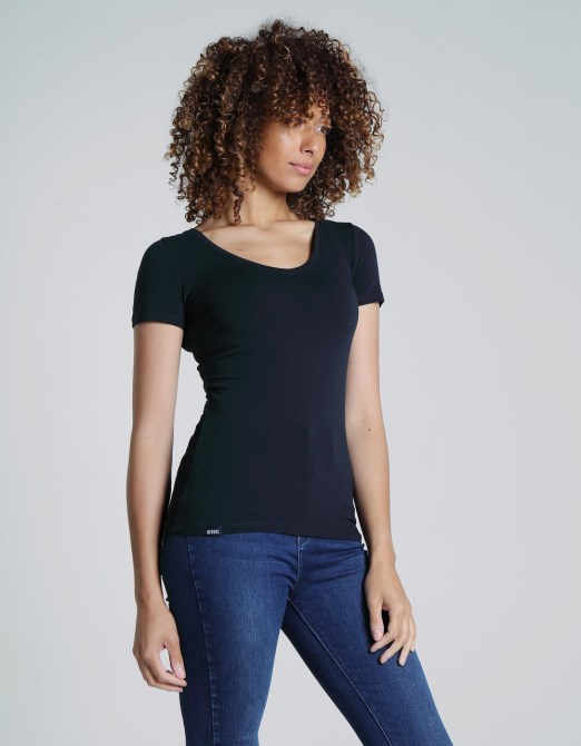 Diesel Clara V-ausschnitt Basic Pure Navy