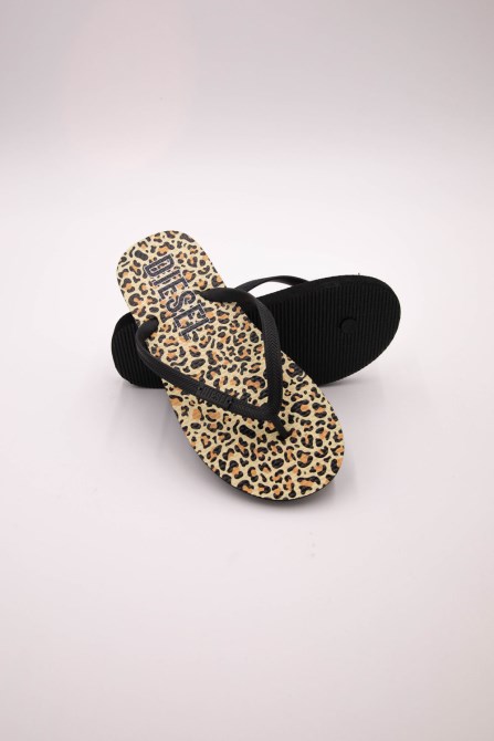 Bedruckte Sadie-Flip-Flops Mit Leopardenmuster Von Diesel