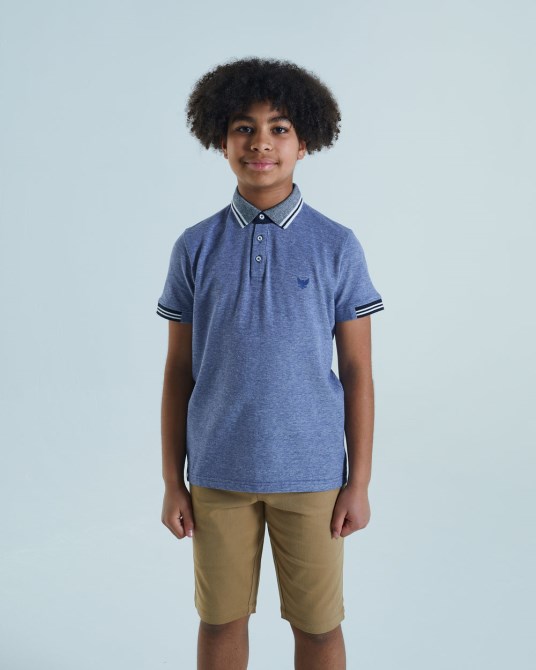 Lila Vernon Polo Kobalt Vogelauge Diesel