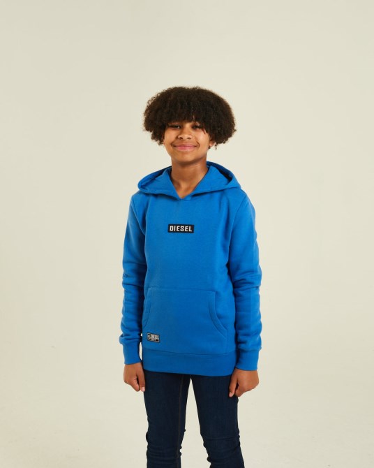 Diesel Albert Motorhaube Königsblau Rot