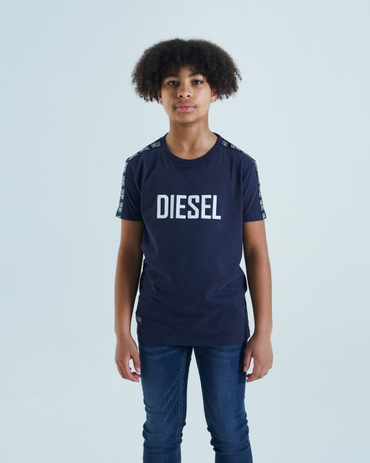 Blaues Cosmo T-shirt Navy Diesel